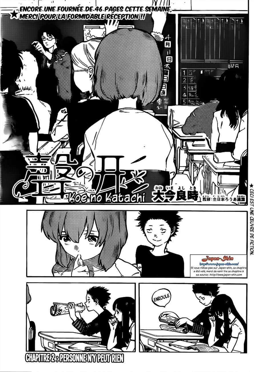Read A Silent Voice VF Manga Online