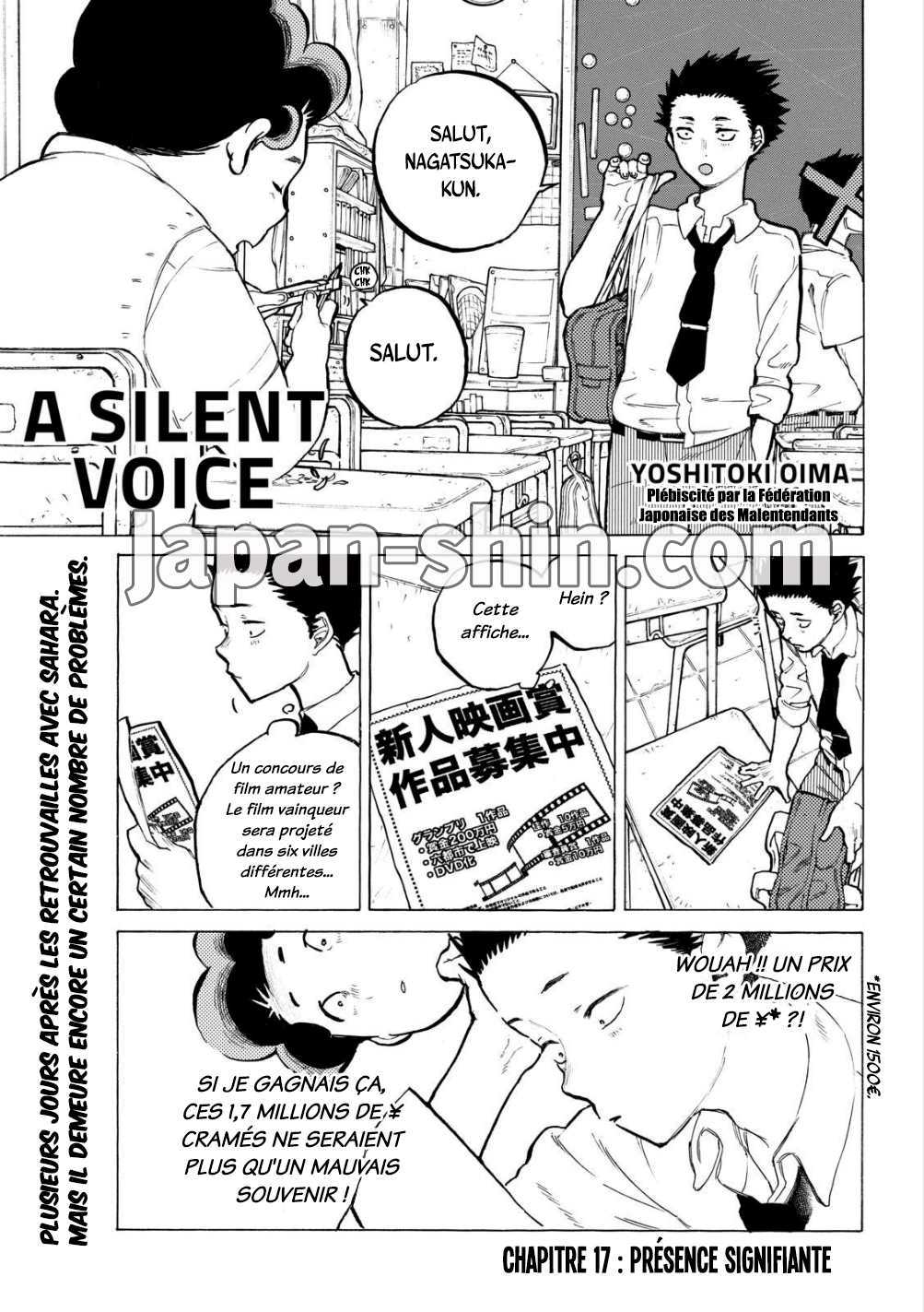 Read A Silent Voice VF Manga Online
