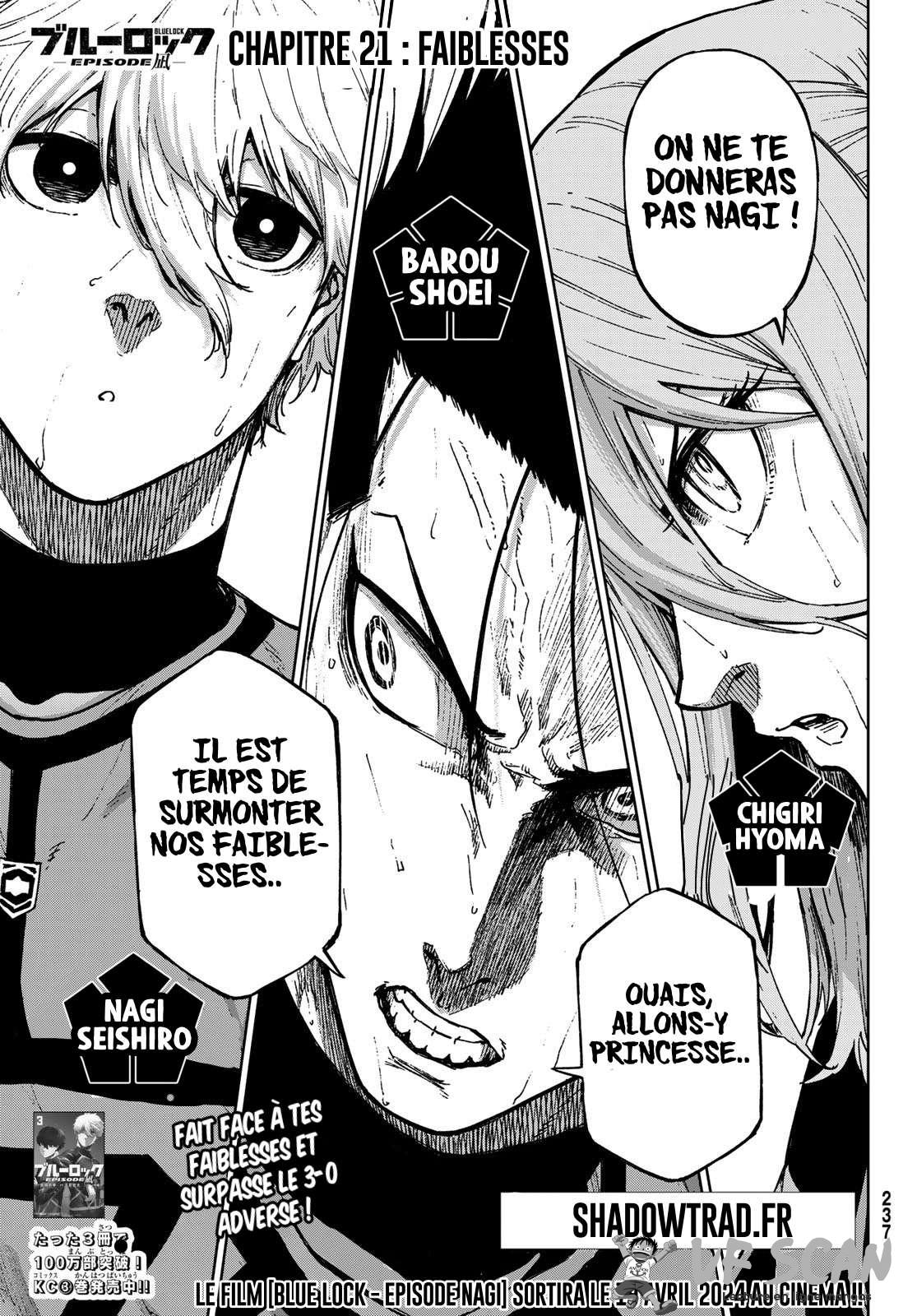 Read Blue Lock Episode Nagi vf Manga Online
