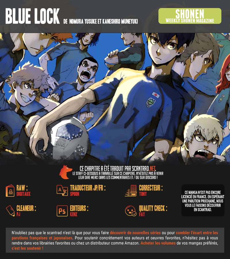 Read Blue Lock vf Manga Online