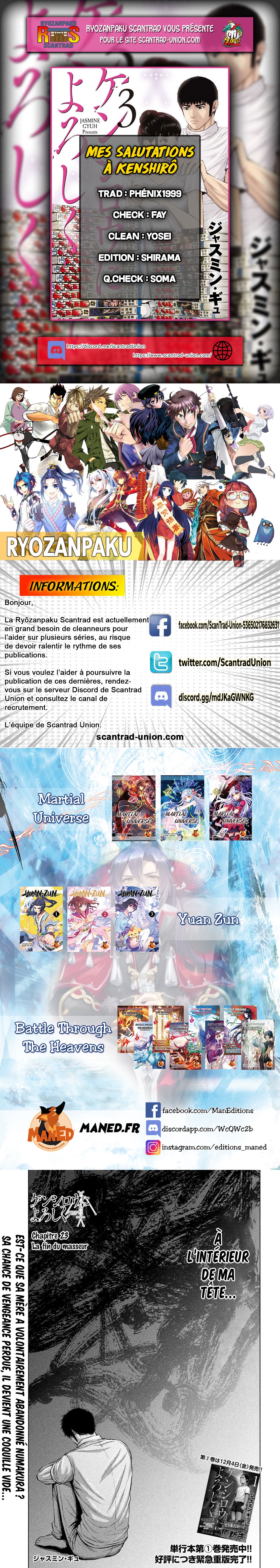 Read Mes salutations à Kenshiro vf Manga Online
