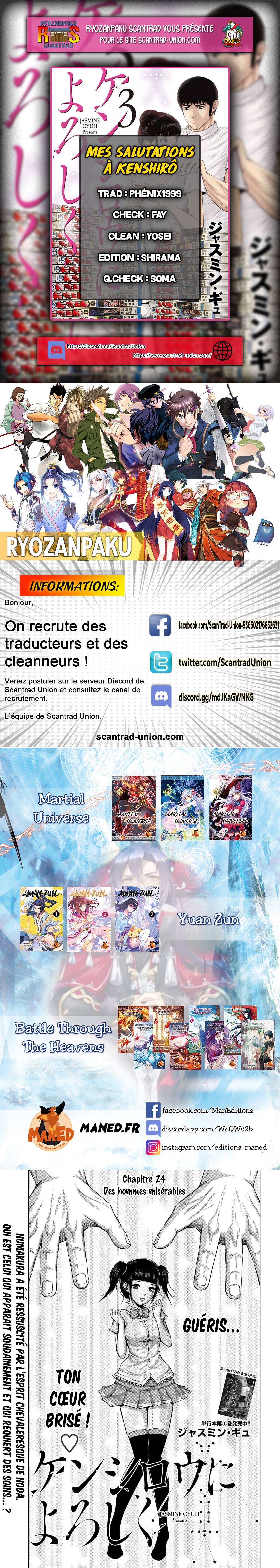 Read Mes salutations à Kenshiro vf Manga Online