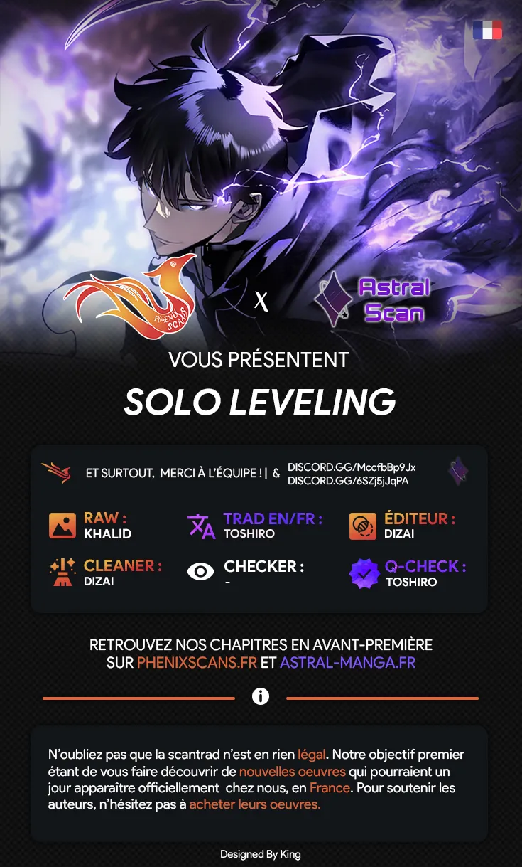 Read Solo Leveling vf Manga Online