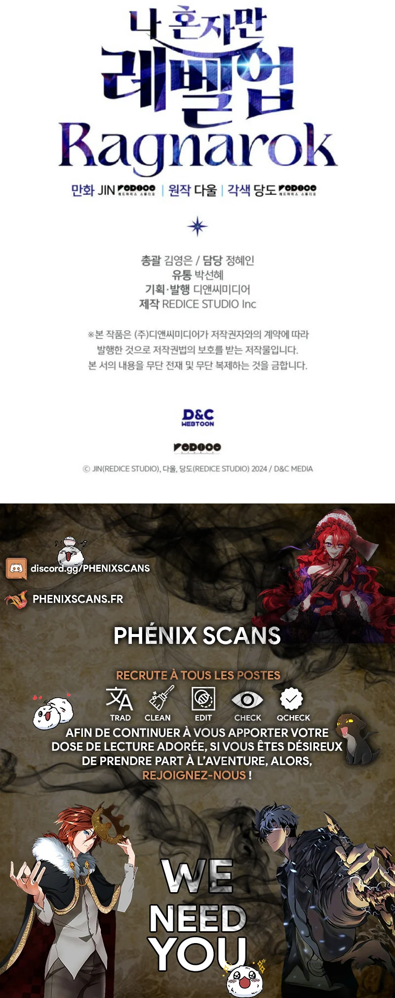 Read Solo leveling Ragnarok vf Manga Online