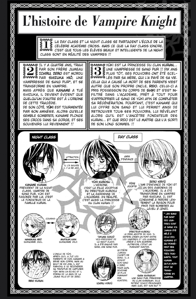 Read Vampire Knight vf Manga Online