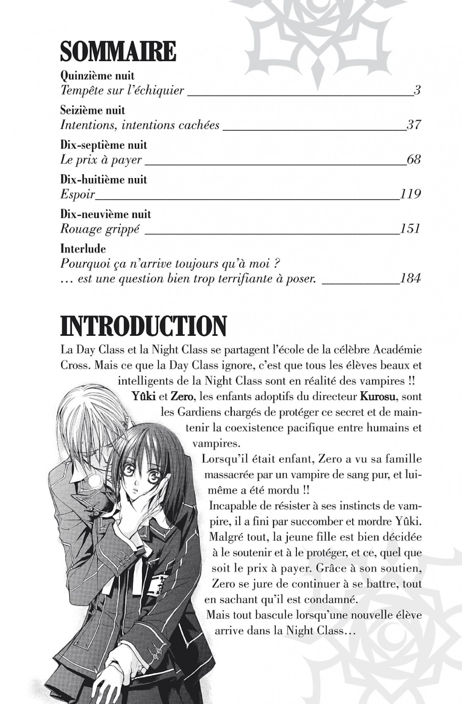 Read Vampire Knight vf Manga Online