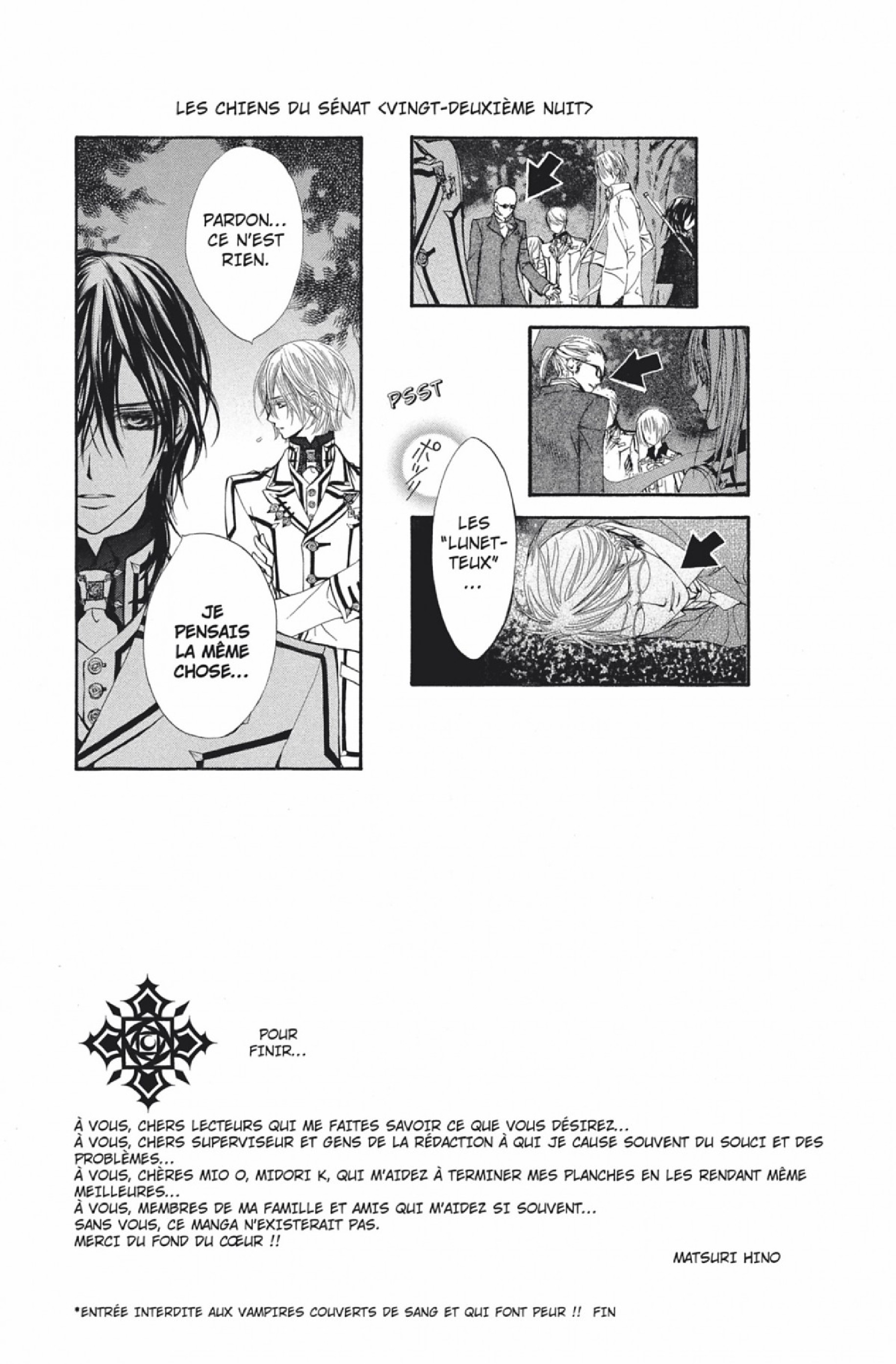 Read Vampire Knight vf Manga Online