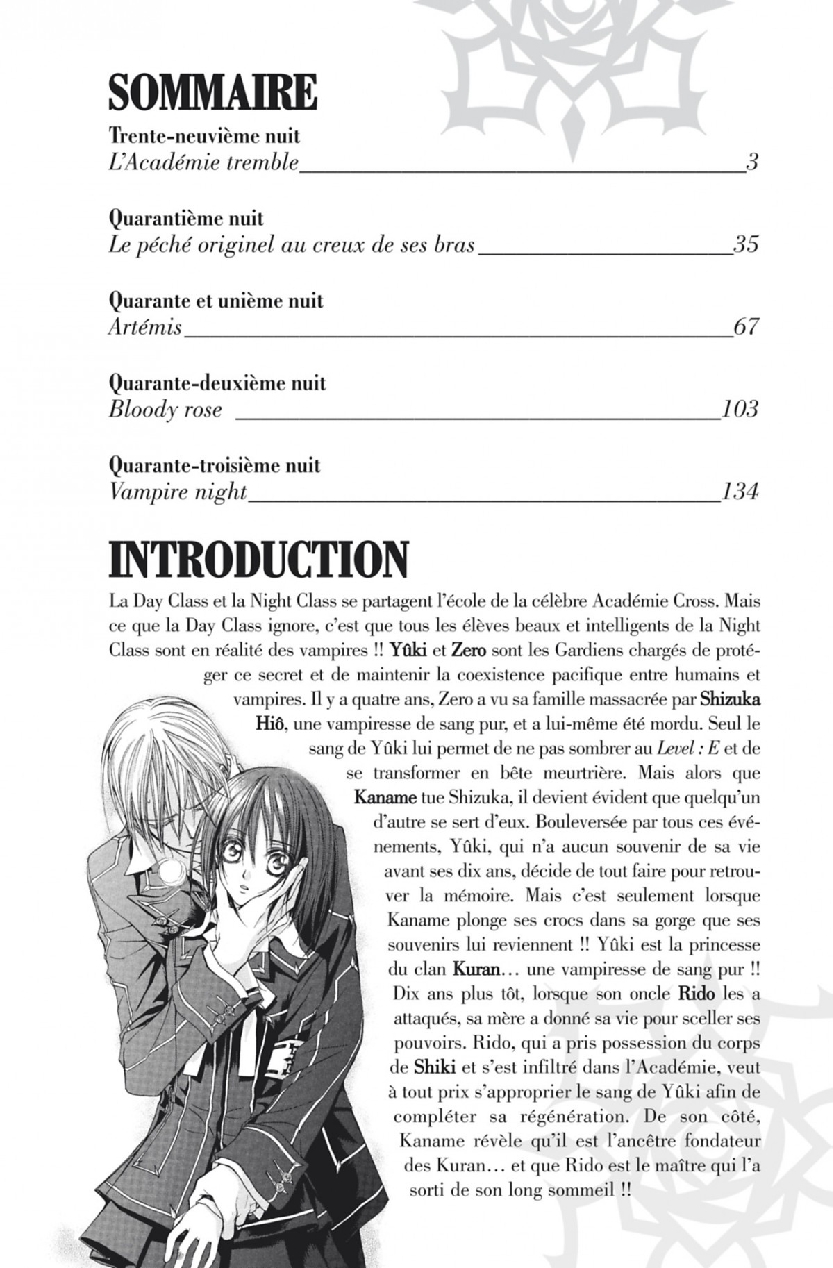 Read Vampire Knight vf Manga Online